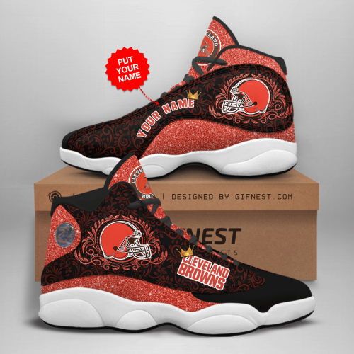 Cleveland Browns Air Jordan 13 Sneaker Custom For Fans Gift