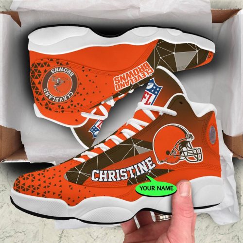 Cleveland Browns Air Jordan 13 Sneaker Custom For Fans Gift