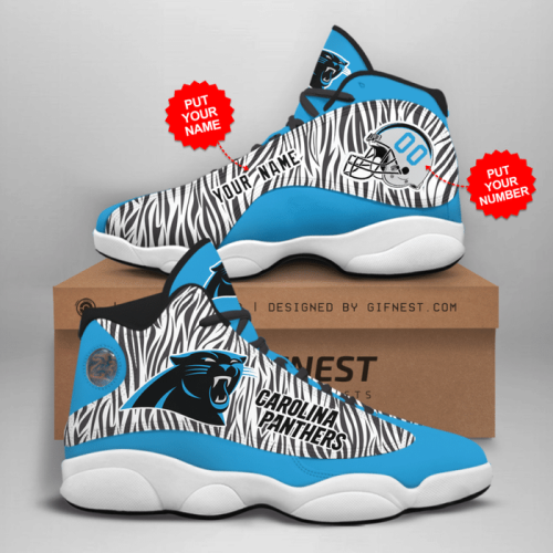 Carolina Panthers Air Jordan 13 Sneaker Custom For Fans Gift