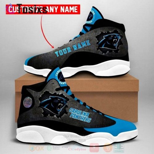 Carolina Panthers Air Jordan 13 Sneaker Custom For Fans Gift