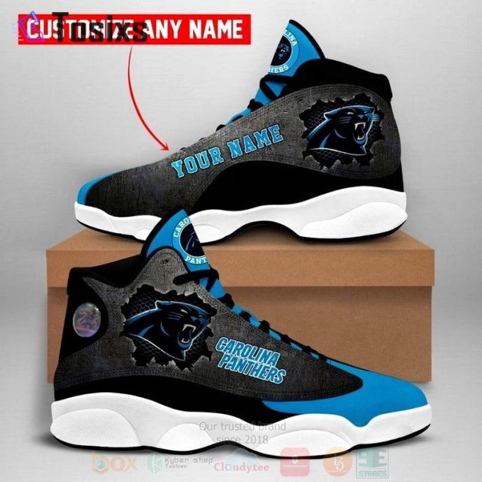 Carolina Panthers Air Jordan 13 Sneaker Custom For Fans Gift