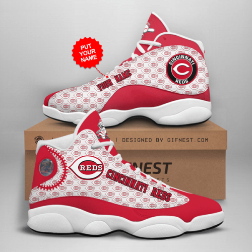 Cincinnati Reds Air Jordan 13 Sneaker Custom For Fans  Unisex Shoes Gift