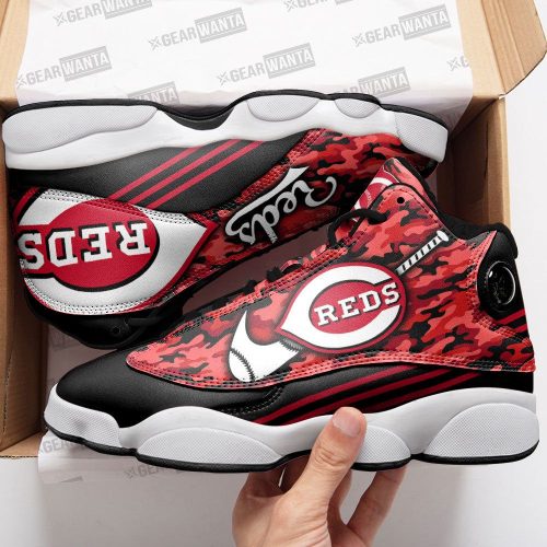 Cincinnati Reds Air Jordan 13 Sneaker Custom For Fans  Unisex Shoes Gift