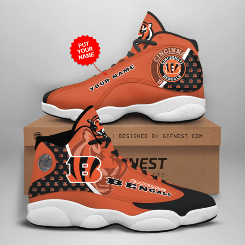 Cincinnati Bengals NFL Air Jordan 13 Sneaker Custom For Fans Gift