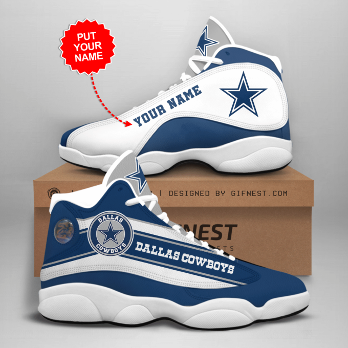 Dallas Cowboys NFL Air Jordan 13 Sneaker Custom For Fans Gift