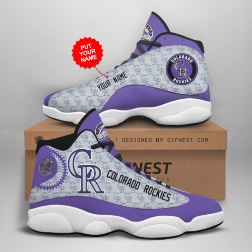 Colorado Rockies Air Jordan 13 Sneaker Custom For Fans  Unisex Shoes Gift