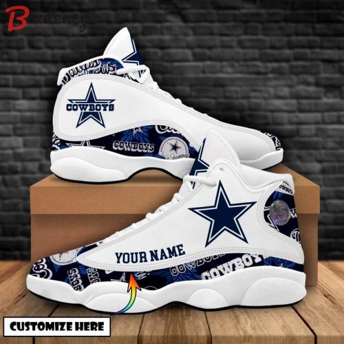 Dallas Cowboys Air Jordan 13 Sneaker Custom For Fans Gift