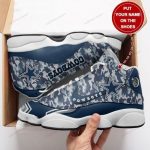 Dallas Cowboys Camo Air Jordan 13 Sneaker Custom For Fans Gift