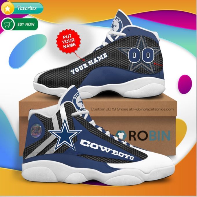 Dallas Cowboys Air Jordan 13 Sneaker Custom For Fans Gift