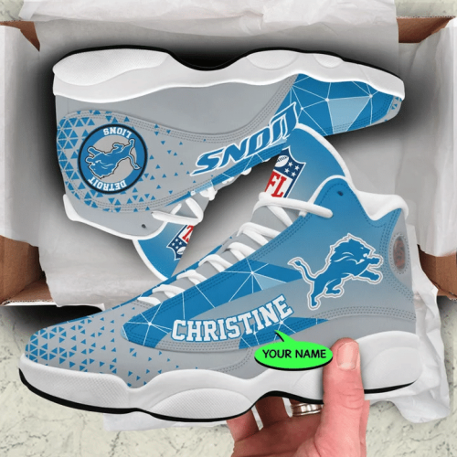 Detroit Lions Air Jordan 13 Sneaker Custom For Fans Gift
