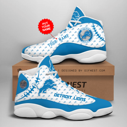 Detroit Lions Air Jordan 13 Sneaker Custom For Fans Gift