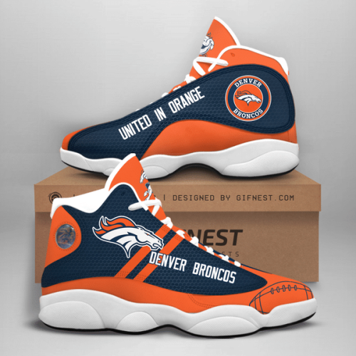 Denver Broncos NFL Air Jordan 13 Sneaker Custom For Fans Gift