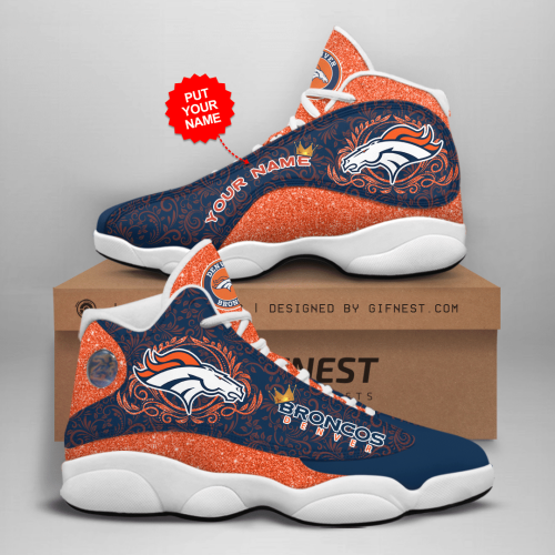 Denver Broncos Air Jordan 13 Sneaker Custom For Fans Gift