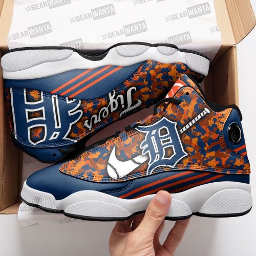 Detroit Tigers Air Jordan 13 Sneaker Custom For Fans  Unisex Shoes Gift