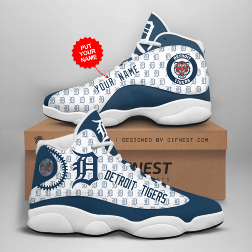 Detroit Tigers Air Jordan 13 Sneaker Custom For Fans  Unisex Shoes Gift
