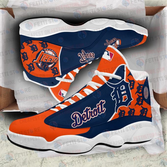 Detroit Tigers Air Jordan 13 Sneaker Custom For Fans  Unisex Shoes Gift