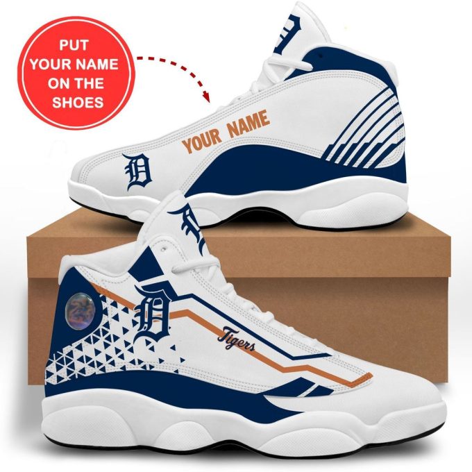 Detroit Tigers Air Jordan 13 Sneaker Custom For Fans  Unisex Shoes Gift