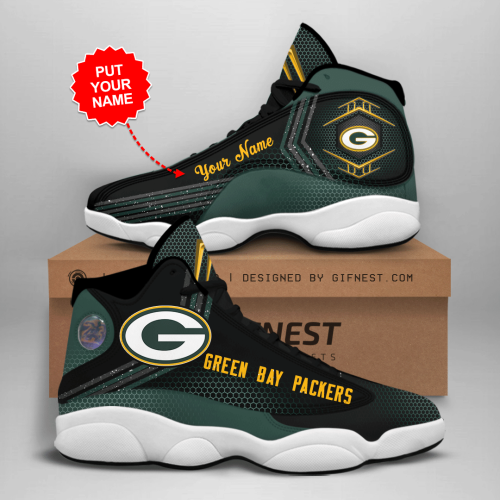 Green Bay Packers Air Jordan 13 Sneaker Custom For Fans Gift