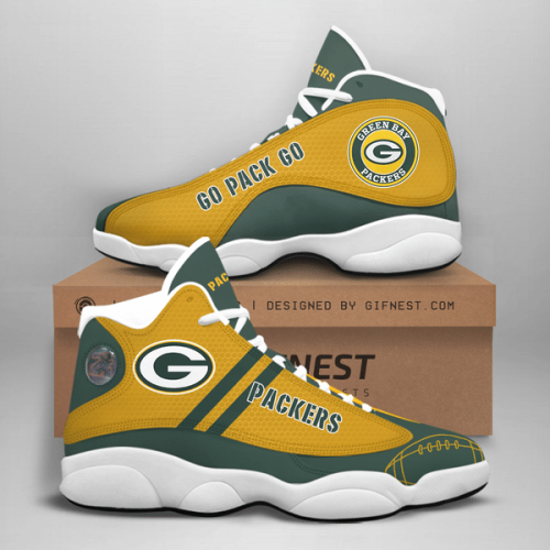 Green Bay Packers Air Jordan 13 Sneaker Custom For Fans Gift