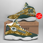 Green Bay Packers Air Jordan 13 Sneaker Custom For Fans Gift