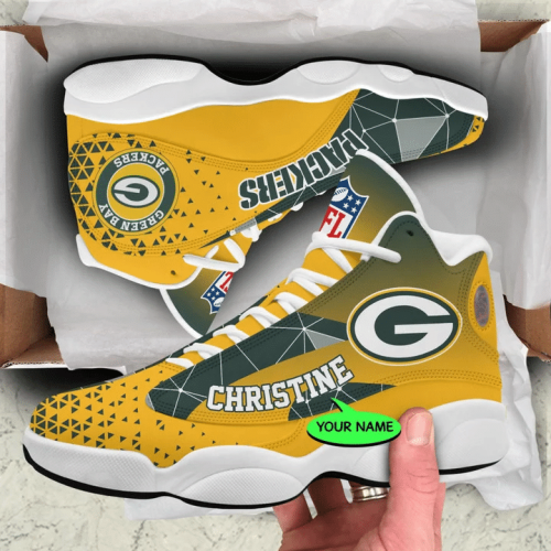 Green Bay Packers Air Jordan 13 Sneaker Custom For Fans Gift