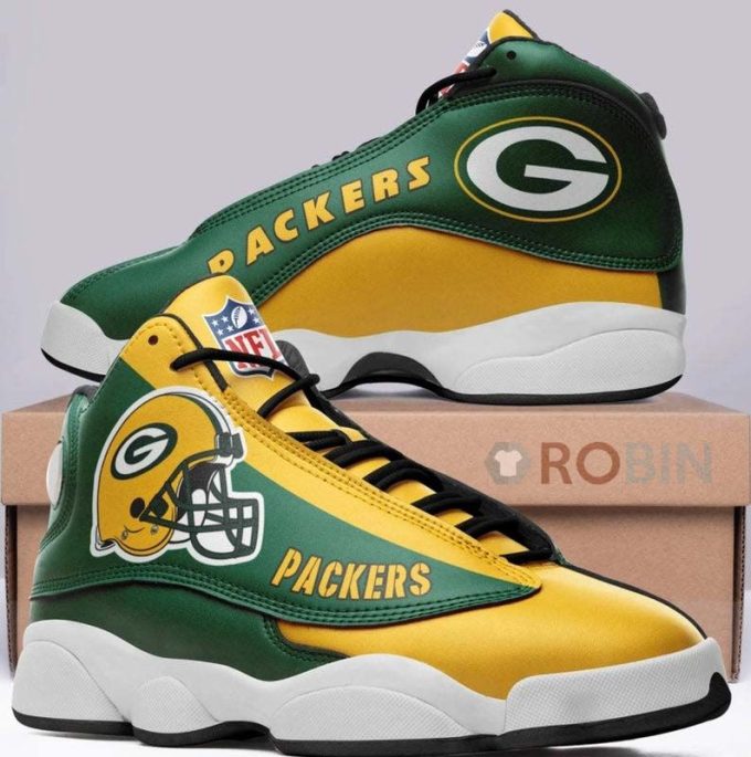 Green Bay Packers Air Jordan 13 Sneaker Custom For Fans Gift