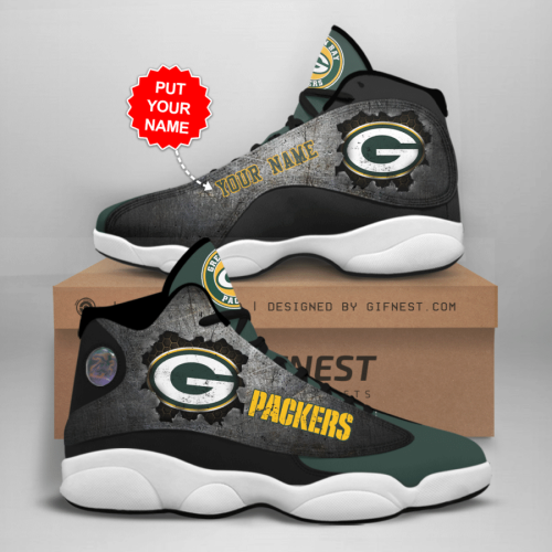 Green Bay Packers Air Jordan 13 Sneaker Custom For Fans Gift