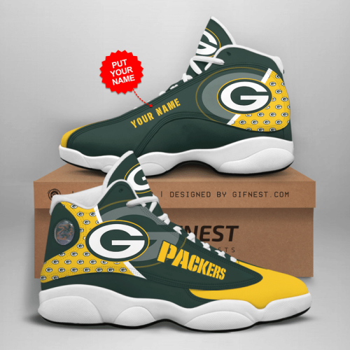 Green Bay Packers Air Jordan 13 Sneaker Custom For Fans Gift