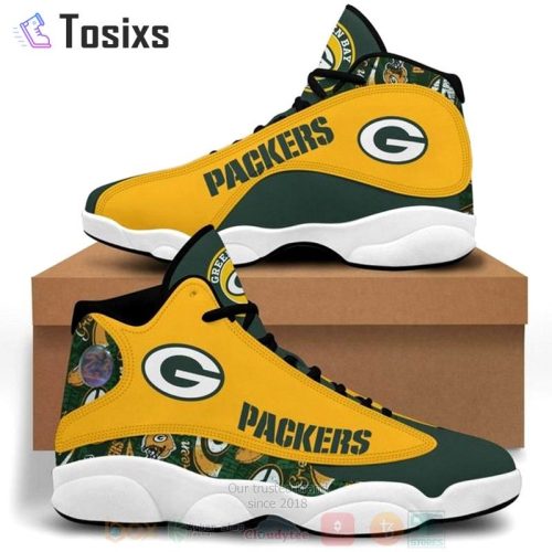 Green Bay Packers Air Jordan 13 Sneaker Custom For Fans Gift