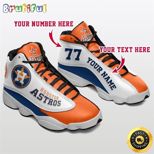 Houston Astros Air Jordan 13 Sneaker Custom For Fans  Unisex Shoes Gift