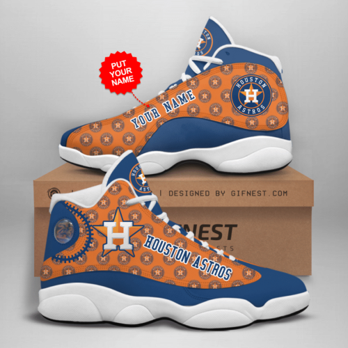 Houston Astros Air Jordan 13 Sneaker Custom For Fans  Unisex Shoes Gift