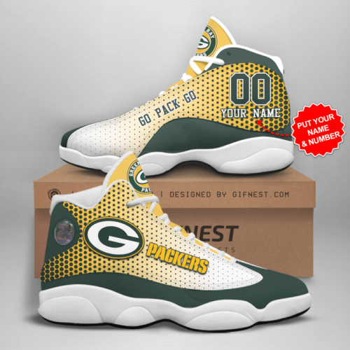 Green Bay Packers Air Jordan 13 Sneaker Custom For Fans Gift
