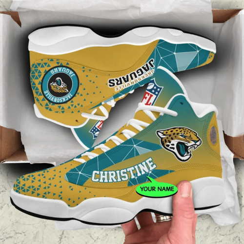 Jacksonville Jaguars Air Jordan 13 Sneaker Custom For Fans Gift