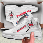 Kansas City Chiefs White Luxury Air Jordan 13 Sneaker Custom For Fans Gift