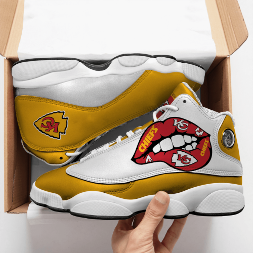 Kansas City Chiefs Red Lips Air Jordan 13 Sneaker Custom For Fans Gift