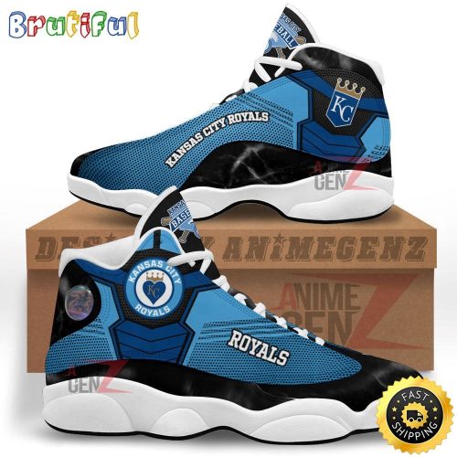 Kansas City Royals Air Jordan 13 Sneaker Custom For Fans  Unisex Shoes Gift
