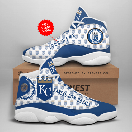 Kansas City Royals Air Jordan 13 Sneaker Custom For Fans  Unisex Shoes Gift