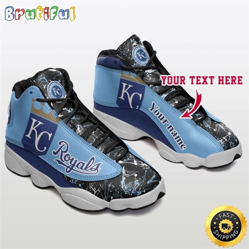 Kansas City Royals Air Jordan 13 Sneaker Custom For Fans  Unisex Shoes Gift
