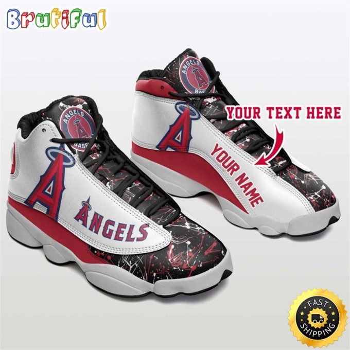 Los Angeles Angels Air Jordan 13 Sneaker Custom For Fans  Unisex Shoes Gift