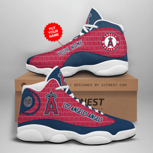 Los Angeles Angels Air Jordan 13 Sneaker Custom For Fans  Unisex Shoes Gift
