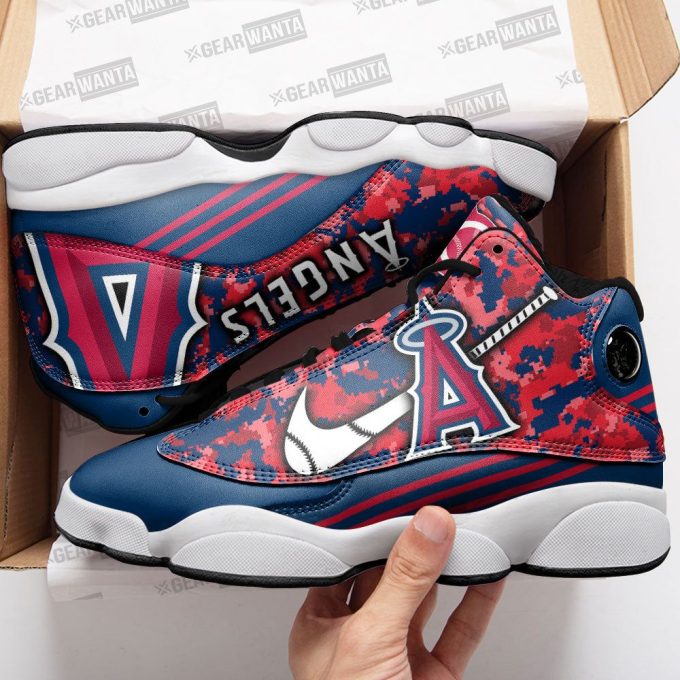 Los Angeles Angels Camo Air Jordan 13 Sneaker Custom For Fans  Unisex Shoes Gift