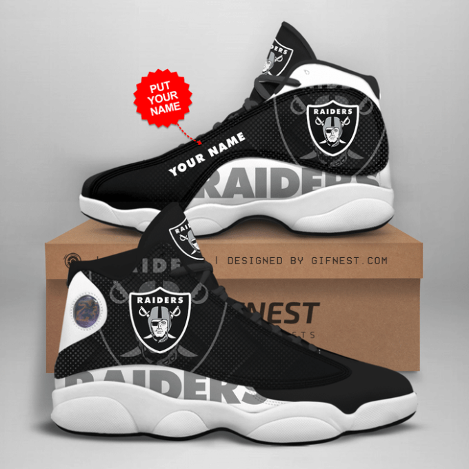 Las Vegas Raiders Air Jordan 13 Sneaker Custom For Fans Gift