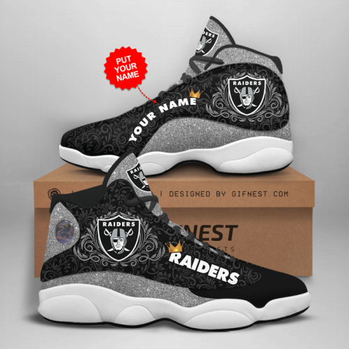 Las Vegas Raiders Air Jordan 13 Sneaker Custom For Fans Gift