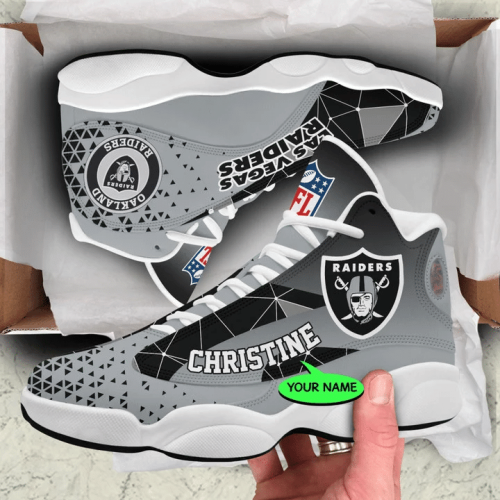 Las Vegas Raiders Air Jordan 13 Sneaker Custom For Fans Gift