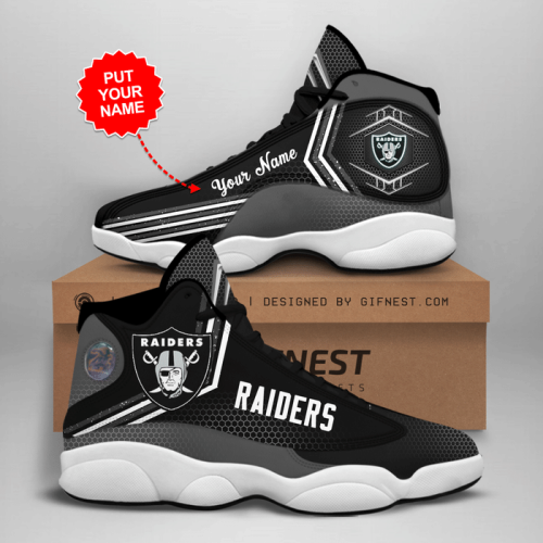 Las Vegas Raiders Air Jordan 13 Sneaker Custom For Fans Gift