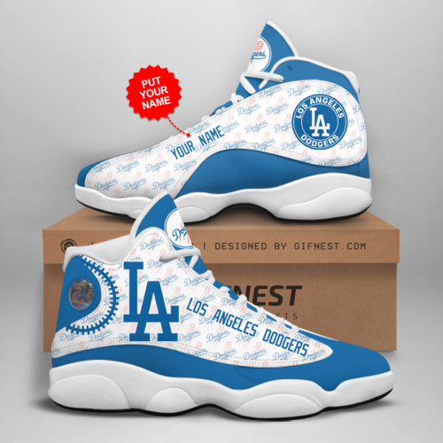 Los Angeles Dodgers Air Jordan 13 Sneaker Custom For Fans  Unisex Shoes Gift