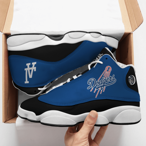 Los Angeles Dodgers Air Jordan 13 Sneaker Custom For Fans  Unisex Shoes Gift