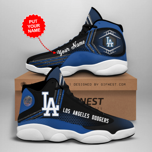 Los Angeles Dodgers Air Jordan 13 Sneaker Custom For Fans  Unisex Shoes Gift