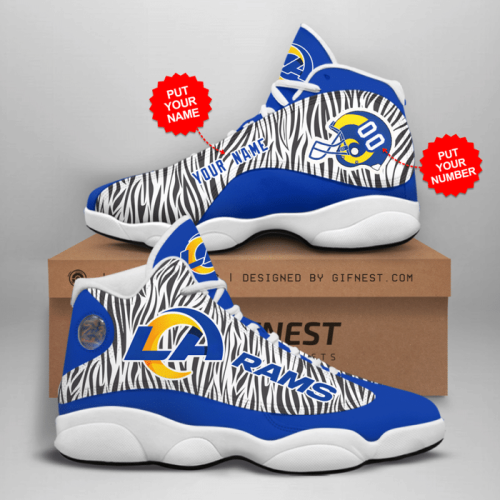 Los Angeles Rams Air Jordan 13 Sneaker Custom For Fans Gift