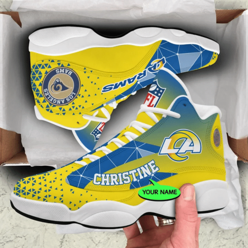 Los Angeles Rams Air Jordan 13 Sneaker Custom For Fans Gift